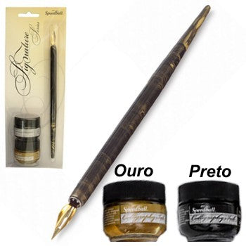 Kit para Caligrafia Speedball Pena e Tinta - Signature 94158